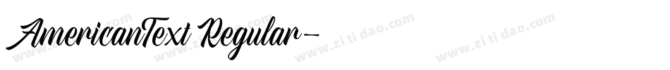 AmericanText Regular字体转换